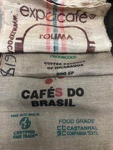 Used Burlap Coffee Bags